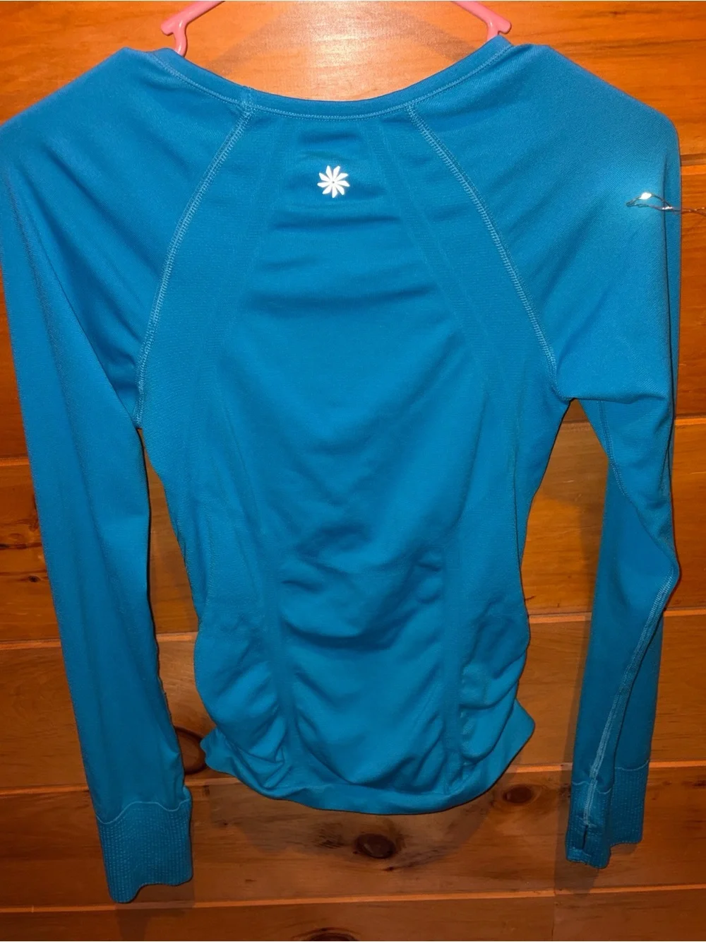 lululemon athletica Long Sleeve Tee in Bright Teal Blue